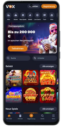 Vox Casino Website
