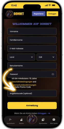 Casino Ohne GGL Bonuscode eingeben und Konto bestätigen