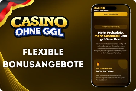 Casino Ohne GGL Bonusangebote Willkommensbonus Freispiele