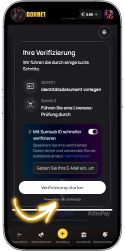Casino Ohne GGL KYC-Prüfung im Profil starten und Dokumente hochladen