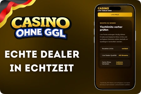Casino Ohne GGL Tischspiele Live Casino mit echten Dealern